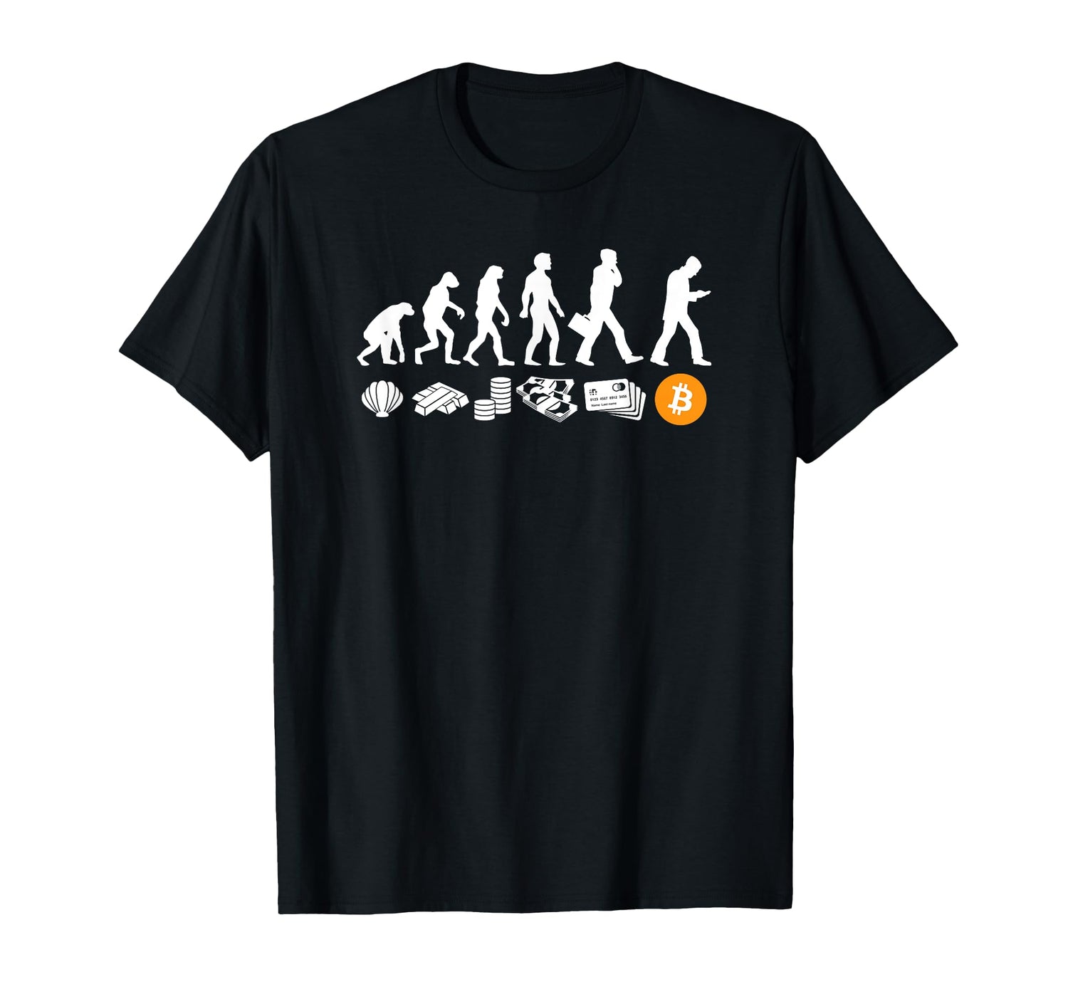 Evolution Of Money BTC Bitcoin T-Shirt