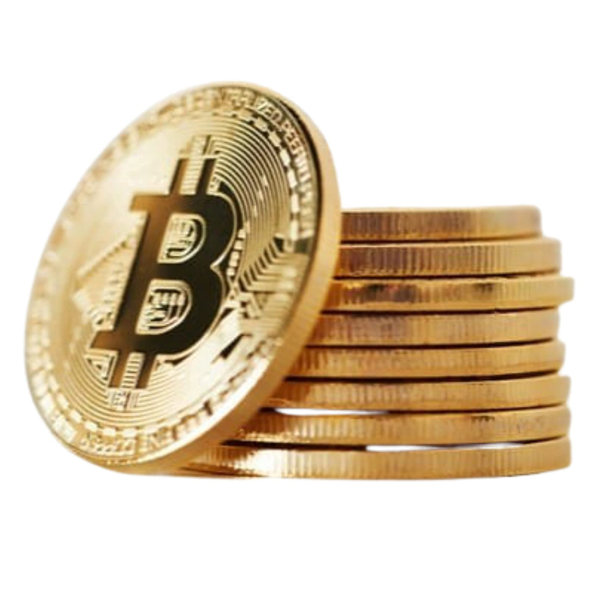 10 Pcs Bitcoin Coin with Case