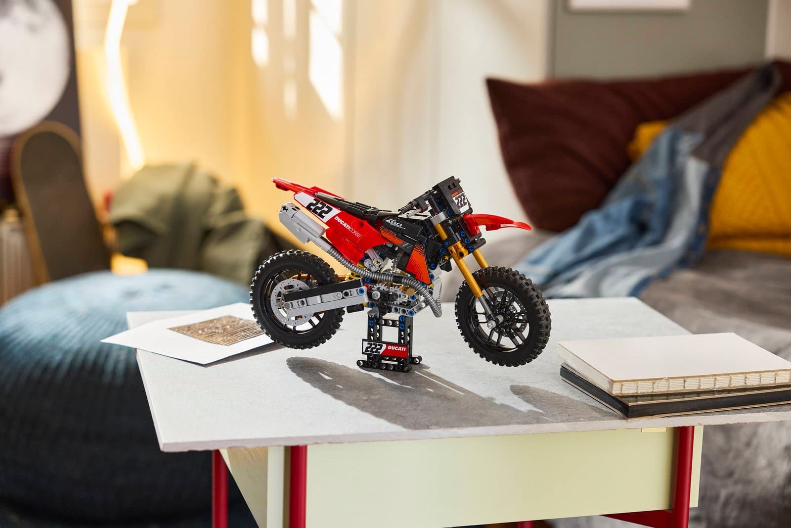 Ducati Goes Off-Road in LEGO Technic, and a Life-Size LEGO Panigale Heads to Lucca