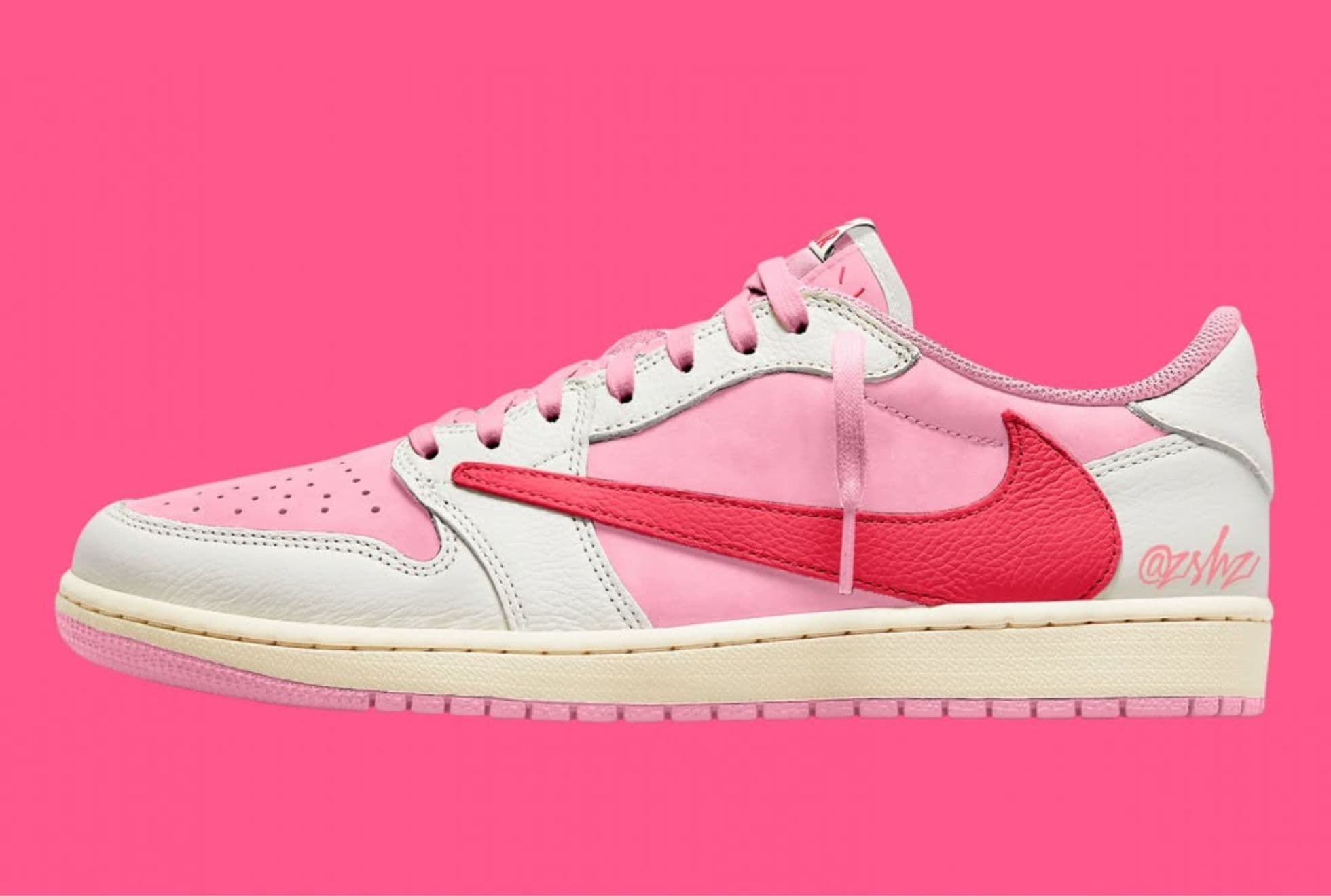 Travis Scott x Air Jordan 1 "Sail/Tropical Pink/Shy Pink/Muslin"