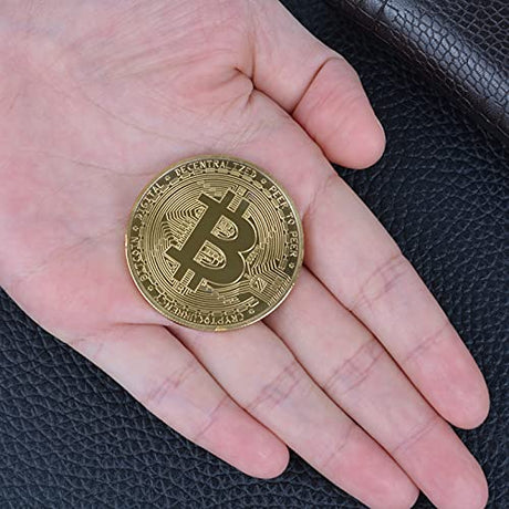 10 Pcs Bitcoin Coin with Case