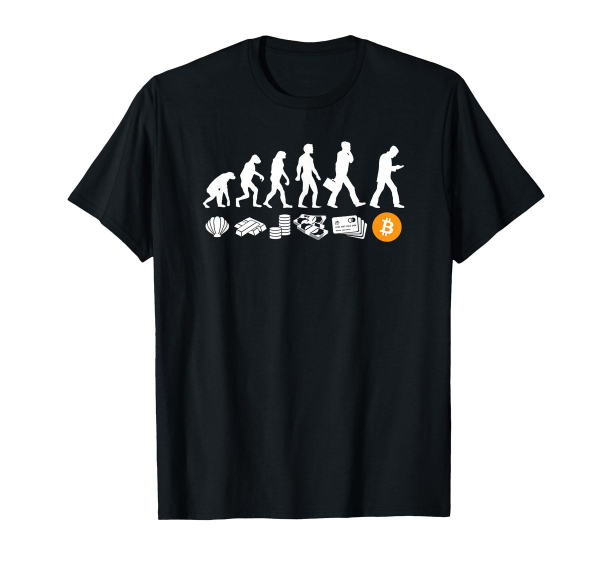 Evolution Of Money BTC Bitcoin T-Shirt