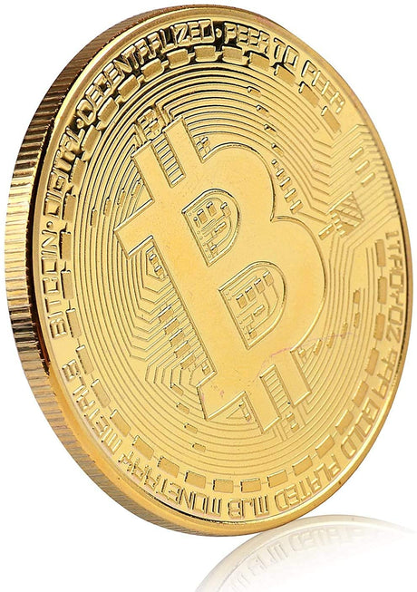 10 Pcs Bitcoin Coin with Case
