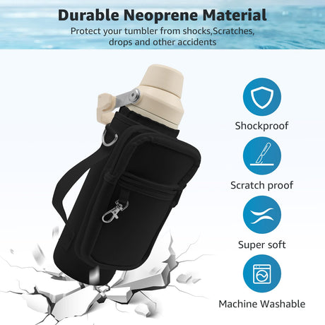 24oz Stanley IceFlow Holder - Blacked-Out Carry. Locked In.