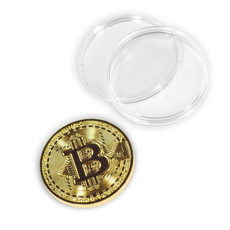 10 Pcs Bitcoin Coin with Case