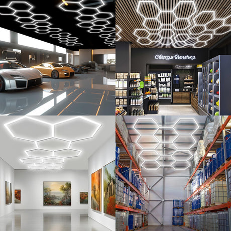 Wanzvisk Hexagon Led Lights for Garage