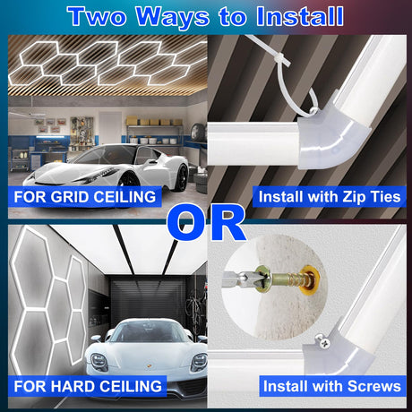 Wanzvisk Hexagon Led Lights for Garage